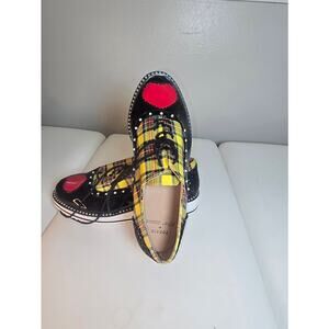 Torrid Betsey Johnson Shoes Size 10 Plaid Glitter Oxford Shoes NEW NEVER WORN
